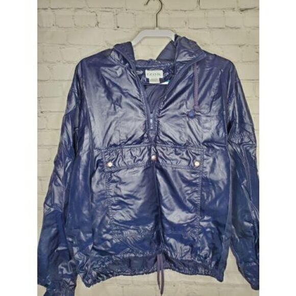 Rare 90's IZOD men's blue 1/2 zip windbreaker pullover size M - Picture 1 of 4